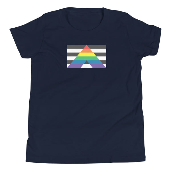 Straight Ally Flag Youth Short Sleeve T-Shirt