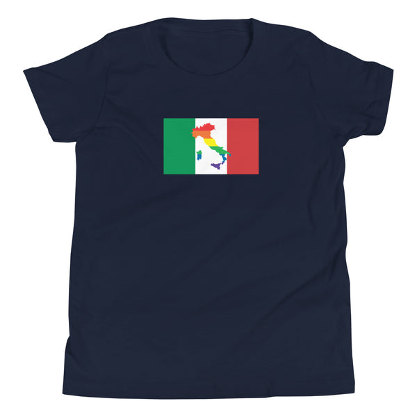 Italy LGBT Pride Flag Youth Short Sleeve T-Shirt