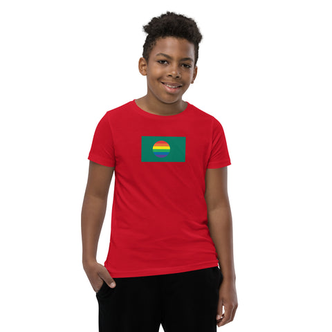 Bangladesh LGBT Pride Flag Youth Short Sleeve T-Shirt
