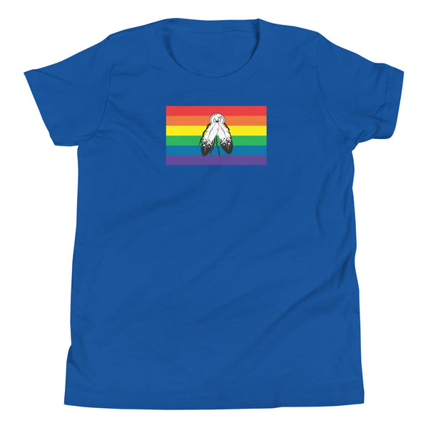 Two spirit Flag Youth Short Sleeve T-Shirt