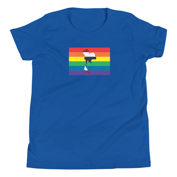 Thailand LGBT Pride Flag Youth Short Sleeve T-Shirt