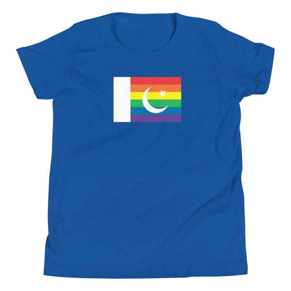Pakistan LGBT Pride Flag Youth Short Sleeve T-Shirt
