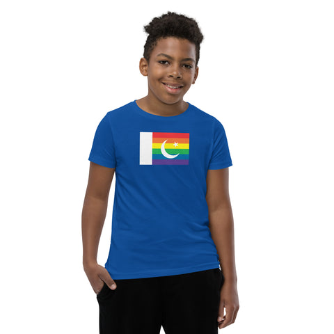 Pakistan LGBT Pride Flag Youth Short Sleeve T-Shirt