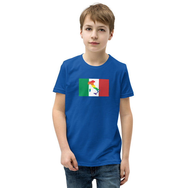 Italy LGBT Pride Flag Youth Short Sleeve T-Shirt