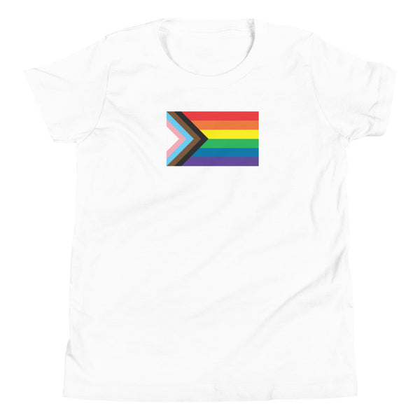 Progress Pride Flag Kids Short Sleeve T-Shirt