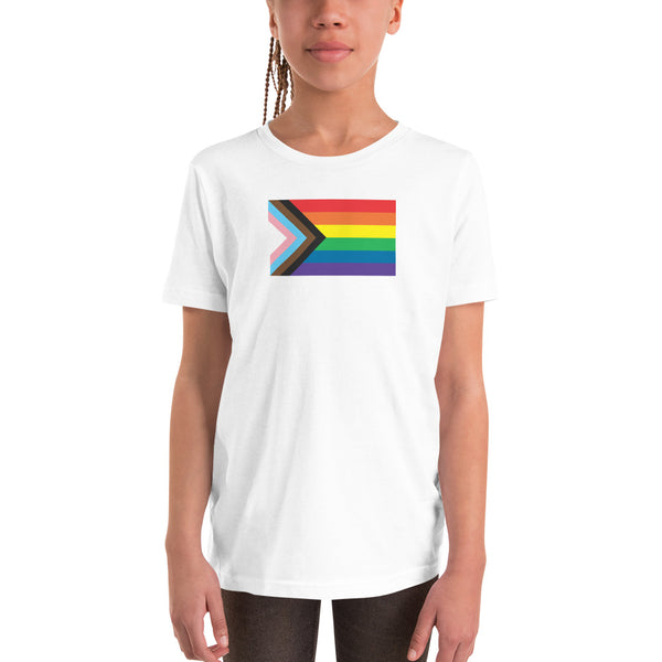 Progress Pride Flag Kids Short Sleeve T-Shirt