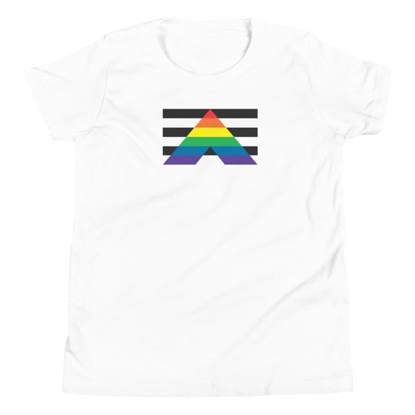 Straight Ally Flag Youth Short Sleeve T-Shirt