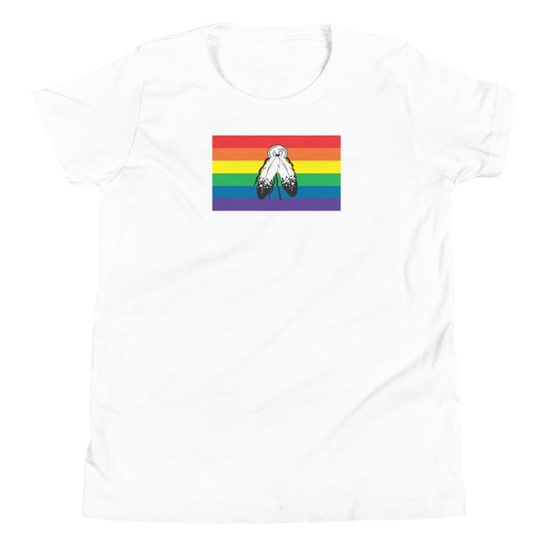 Two spirit Flag Youth Short Sleeve T-Shirt