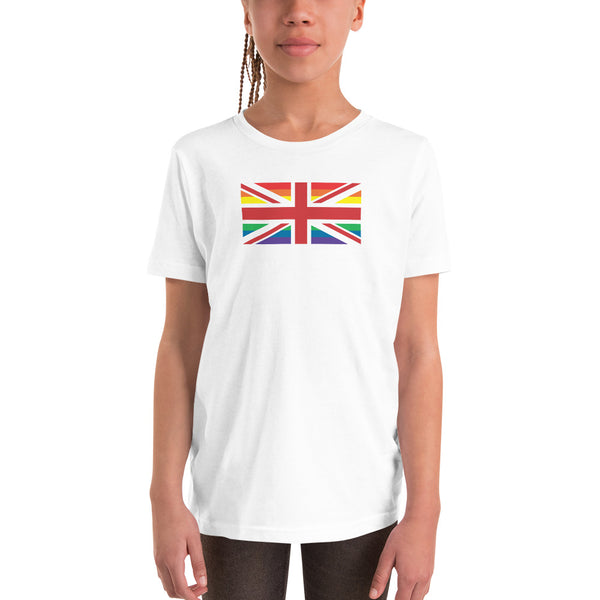 United Kingdom LGBT Pride Flag Youth Short Sleeve T-Shirt