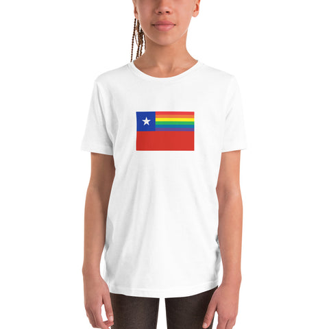 Chile LGBT Pride Flag Youth Short Sleeve T-Shirt