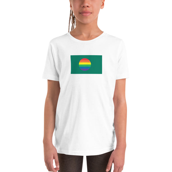Bangladesh LGBT Pride Flag Youth Short Sleeve T-Shirt