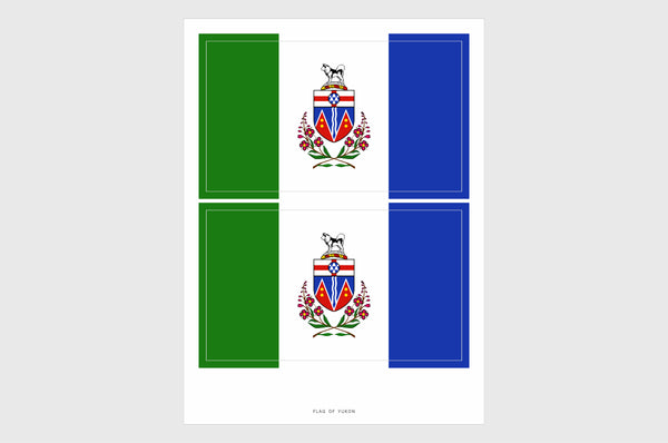 Yukon Territory Flag Stickers